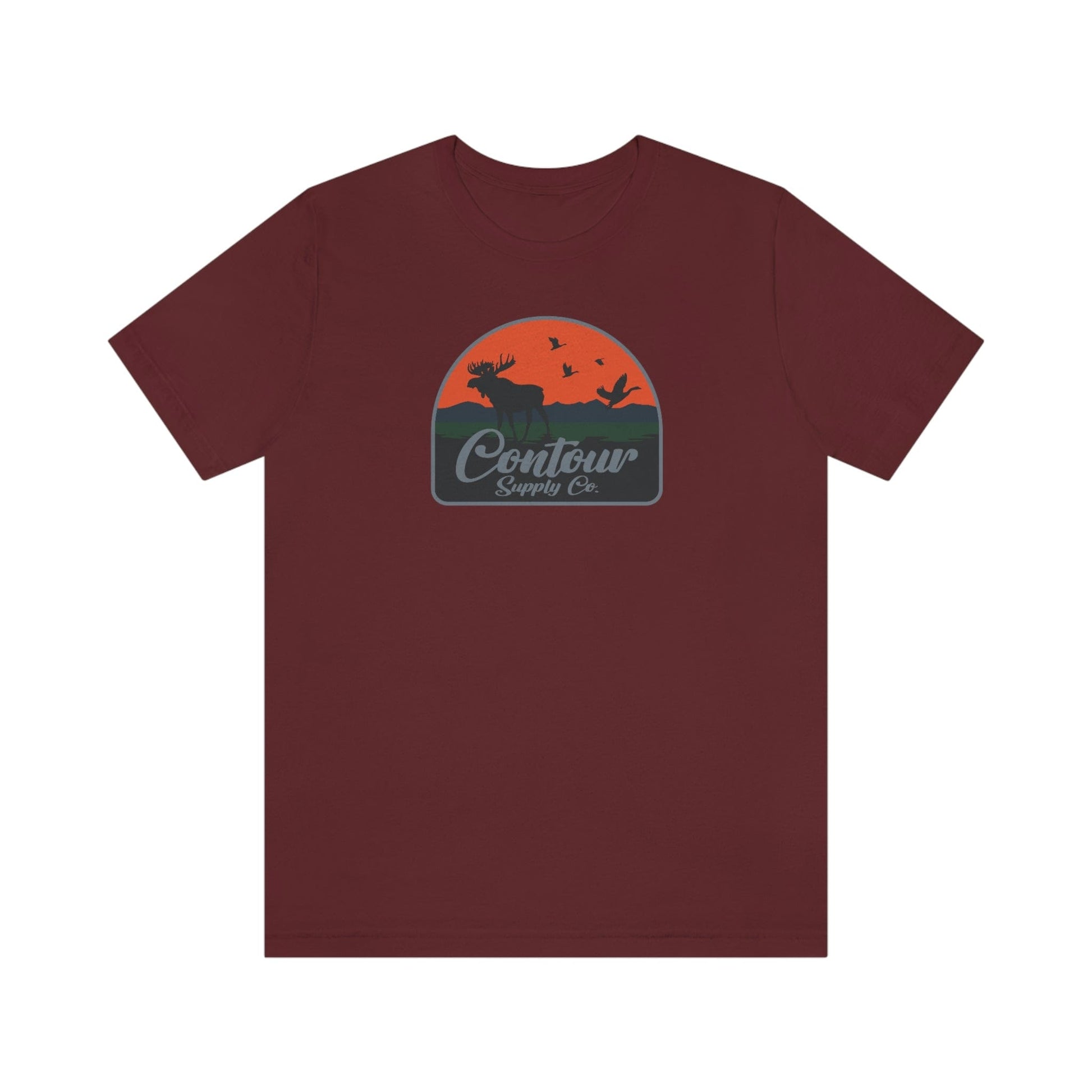 T-Shirt Back Country - Premium Jersey Tee - Crest