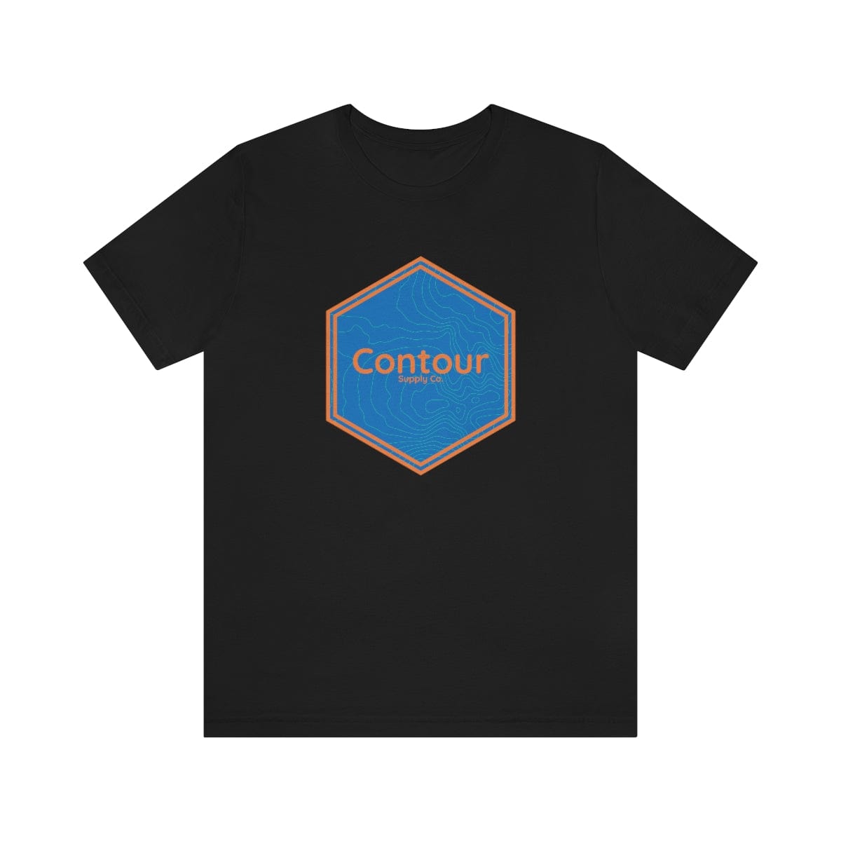 T-Shirt Black / M The Elevation Crest Tee - Blue & Orange Logo