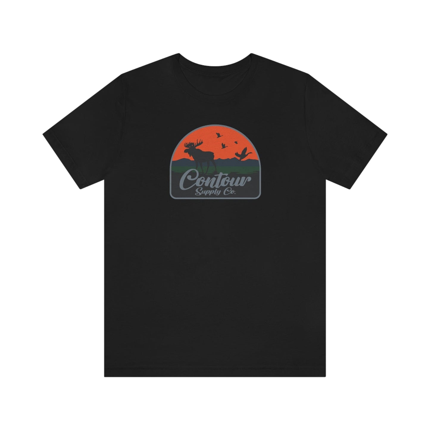 T-Shirt Black / S Back Country - Premium Jersey Tee - Crest