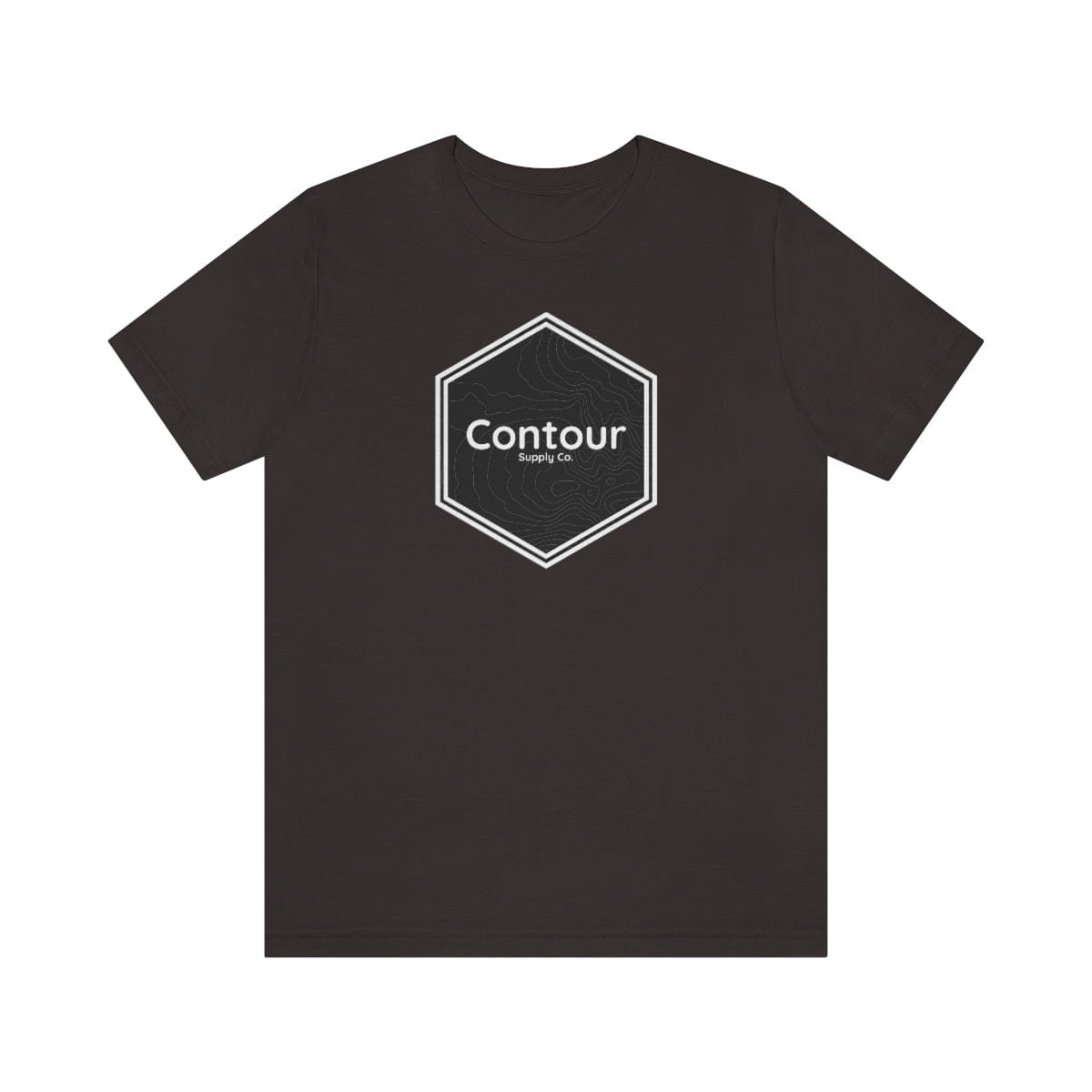 T-Shirt Brown / S The Elevation Crest Tee - Black & White Logo