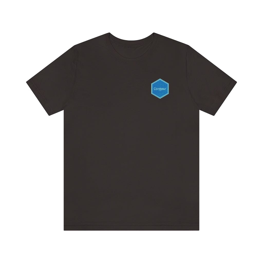 T-Shirt Brown / S The Elevation Patch Tee - Blue & Light Blue Logo