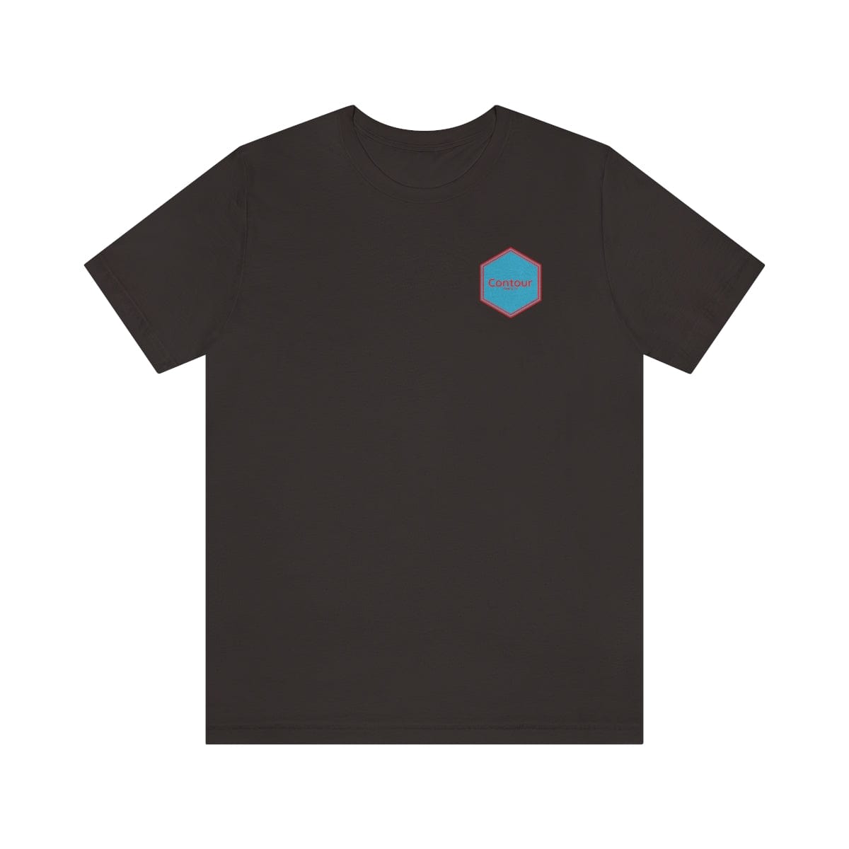 T-Shirt Brown / S The Elevation Patch Tee - Blue & Red Logo