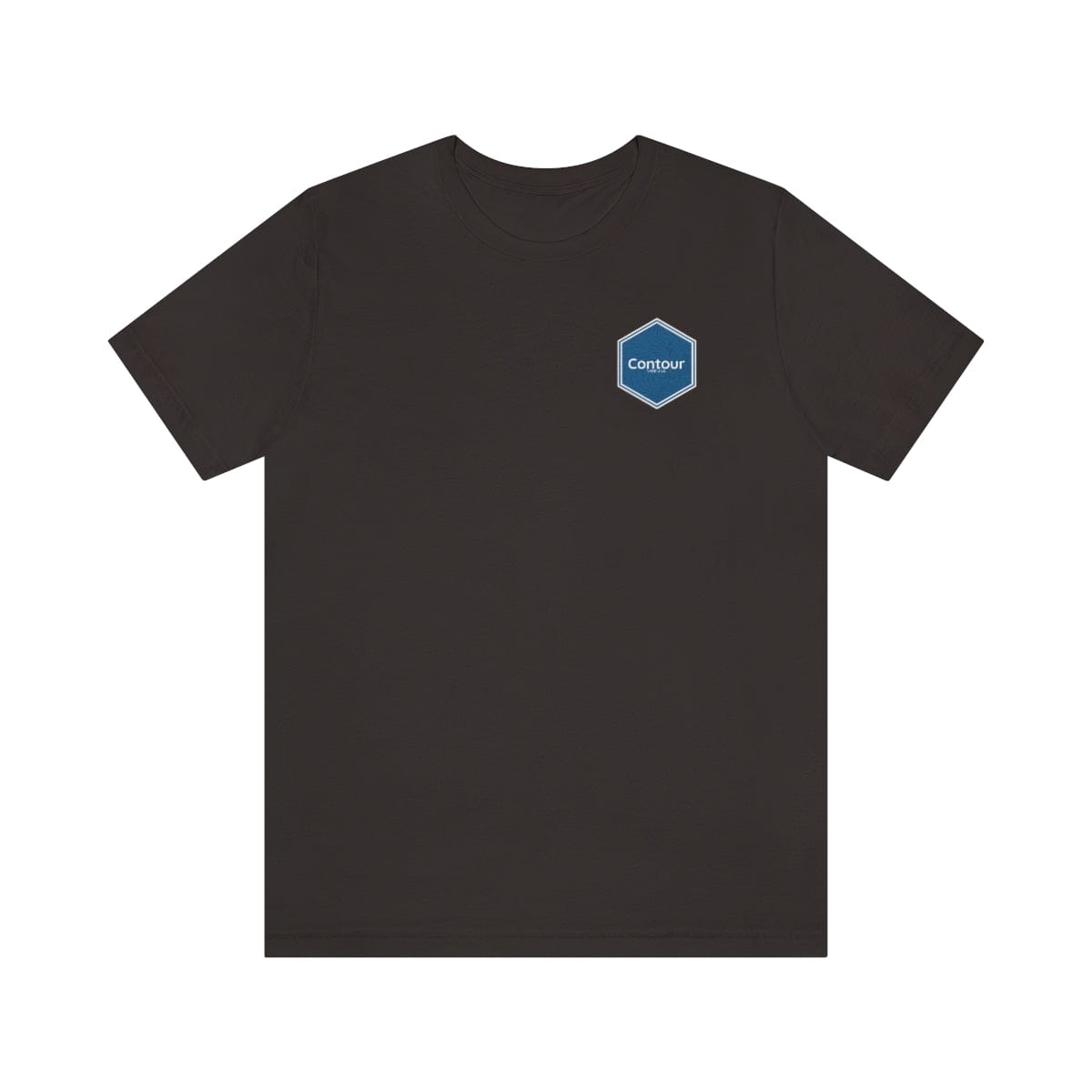 T-Shirt Brown / S The Elevation Patch Tee - Blue & White Logo