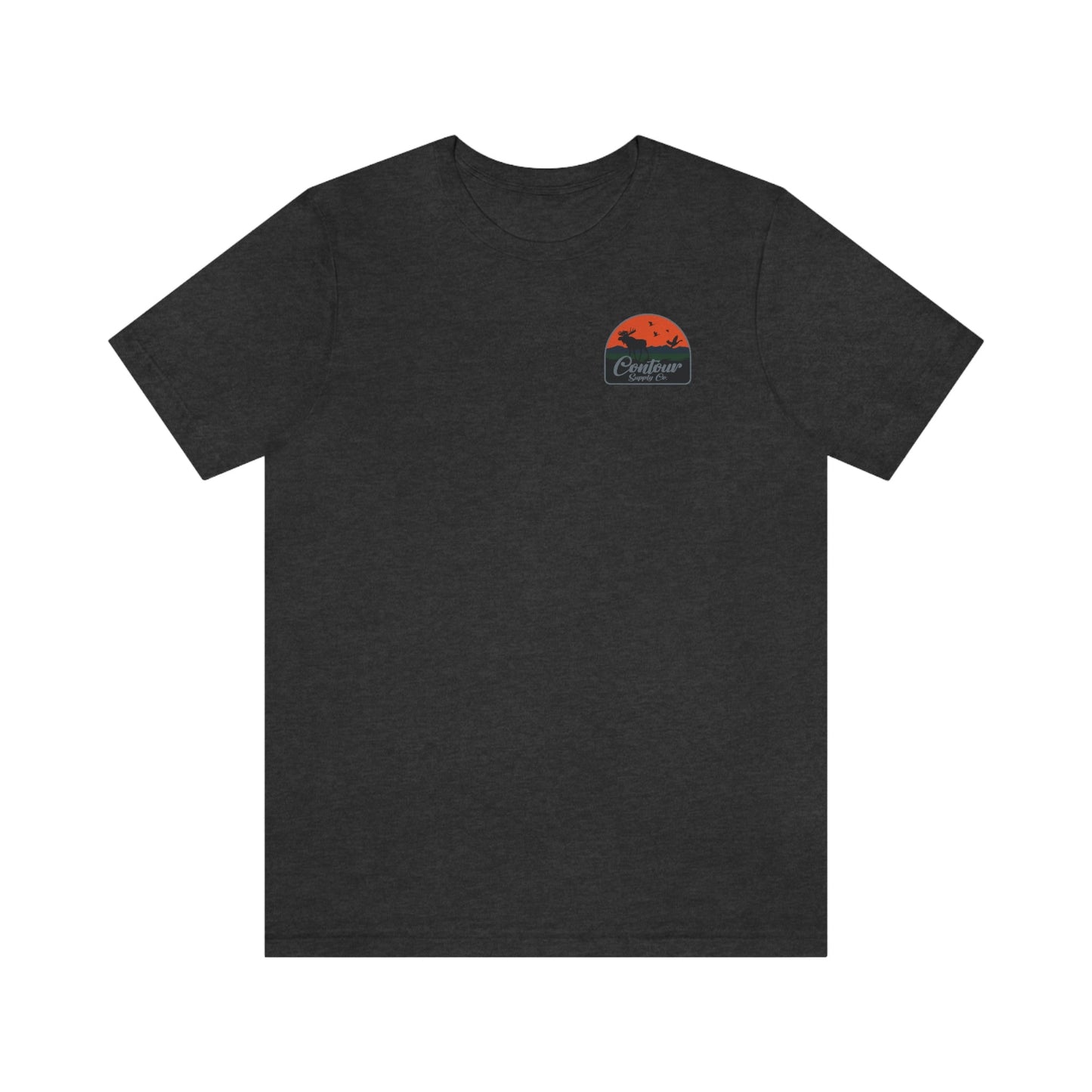 T-Shirt Dark Grey Heather / S Back Country - Premium Jersey Tee - Left Chest