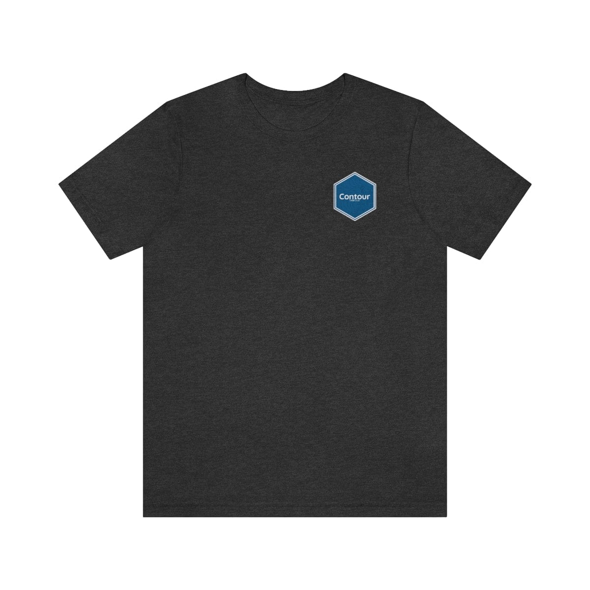 T-Shirt Dark Grey Heather / S The Elevation Patch Tee - Blue & White Logo