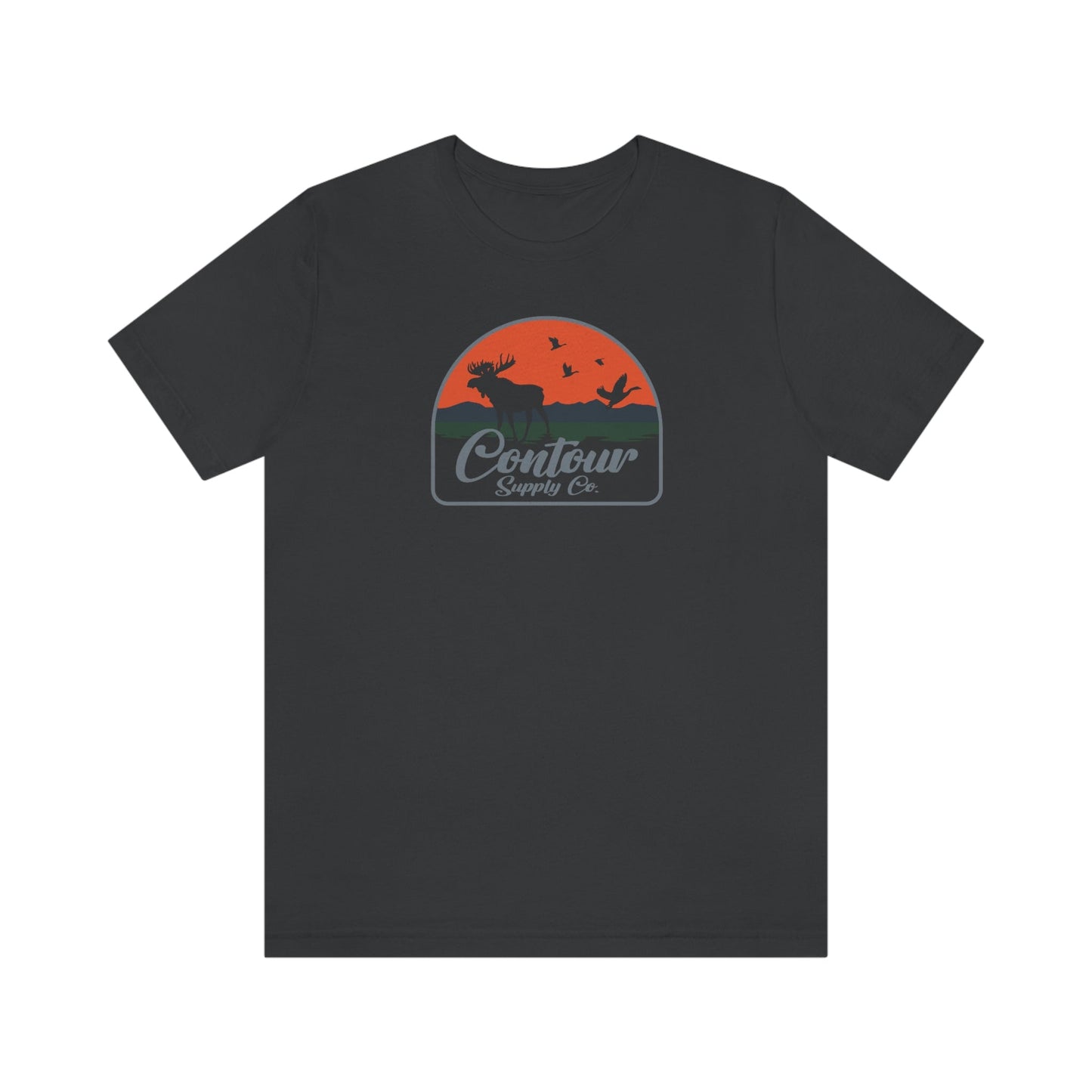 T-Shirt Dark Grey / S Back Country - Premium Jersey Tee - Crest