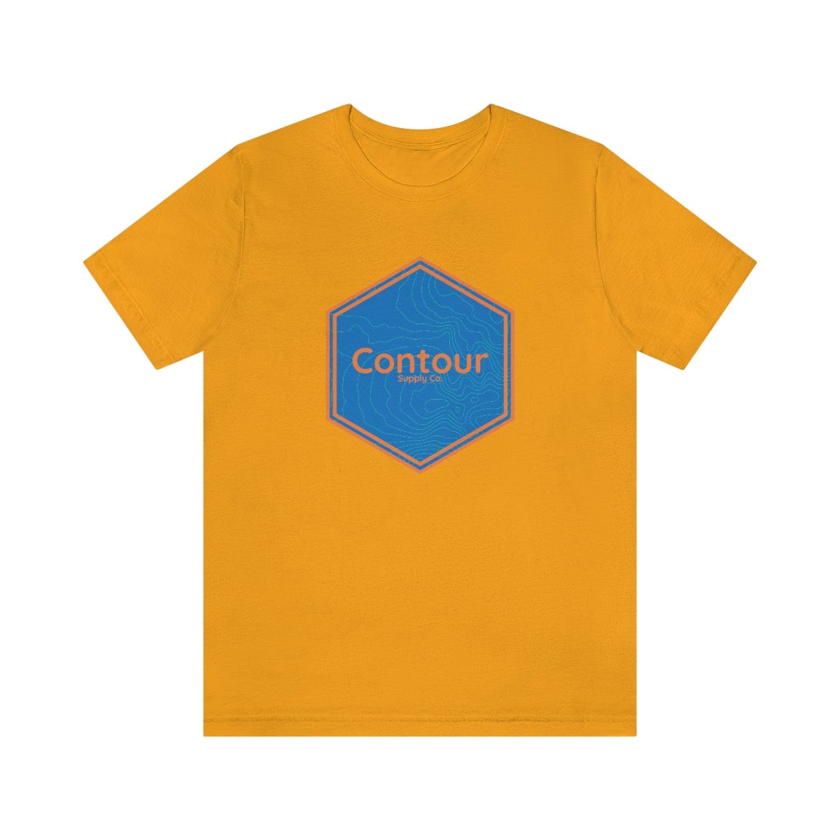 T-Shirt Gold / S The Elevation Crest Tee - Blue & Orange Logo