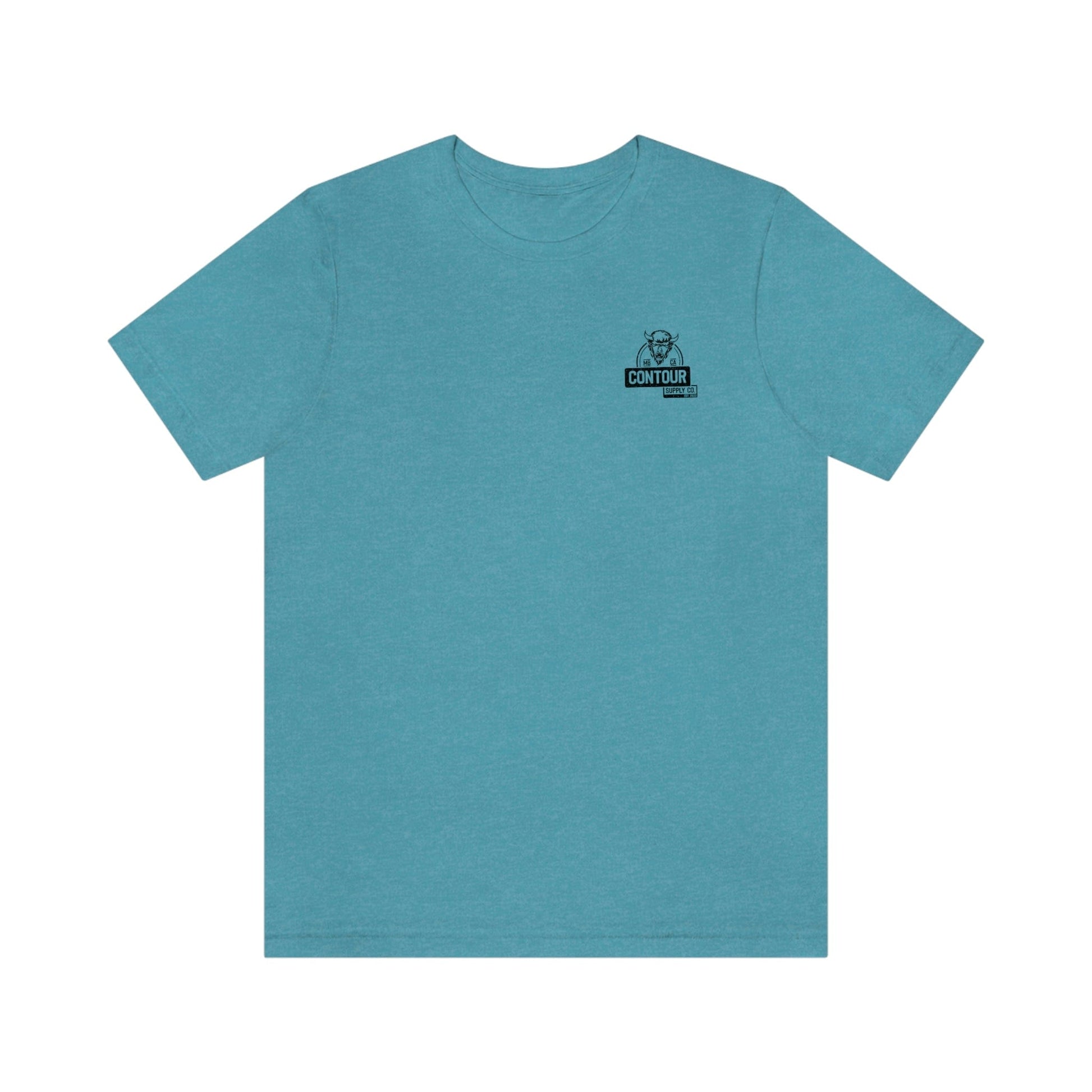 T-Shirt Heather Aqua / S No Bull - Premium Jersey Tee - Left Chest