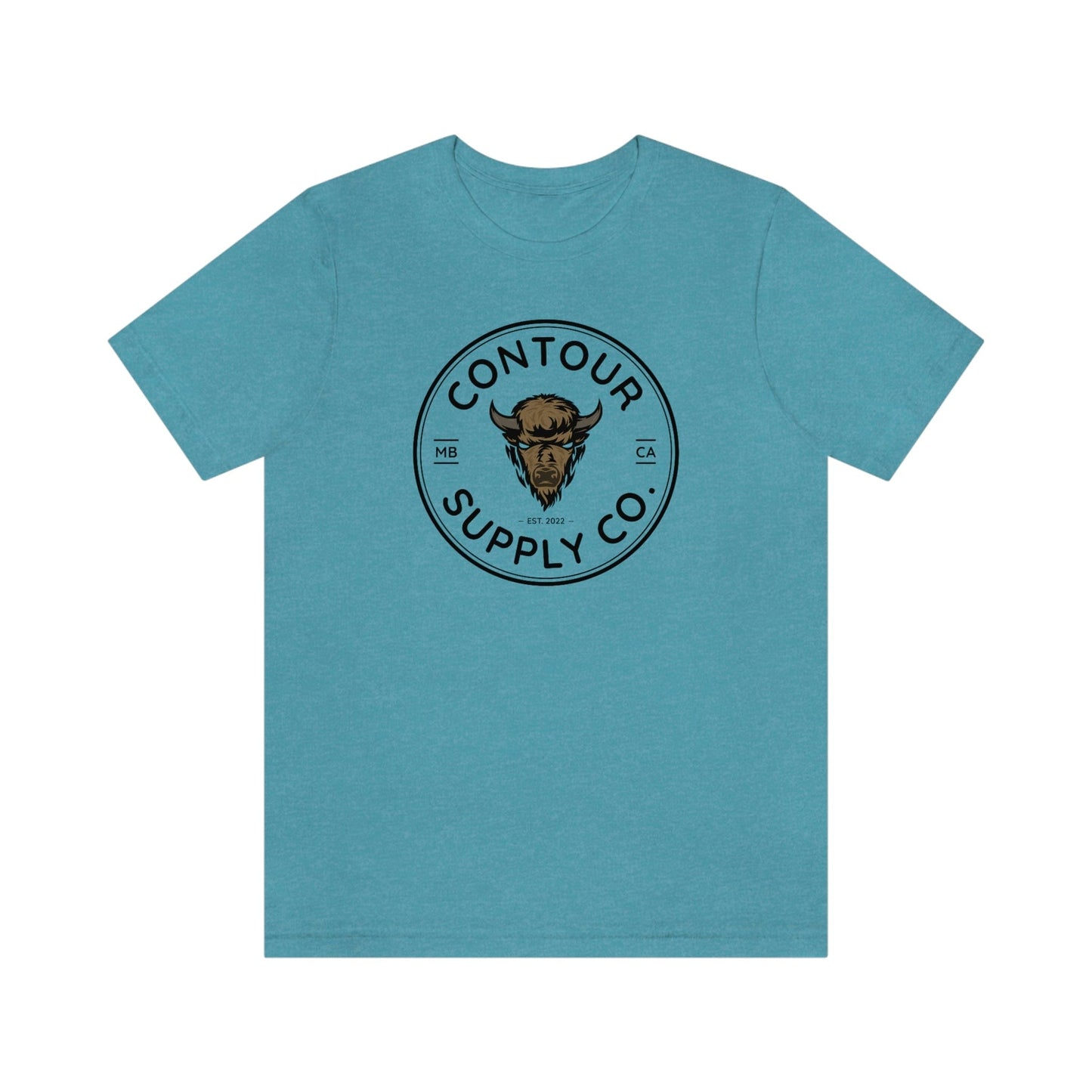 T-Shirt Heather Aqua / S Prairie Giants - Premium Jersey Tee - Crest