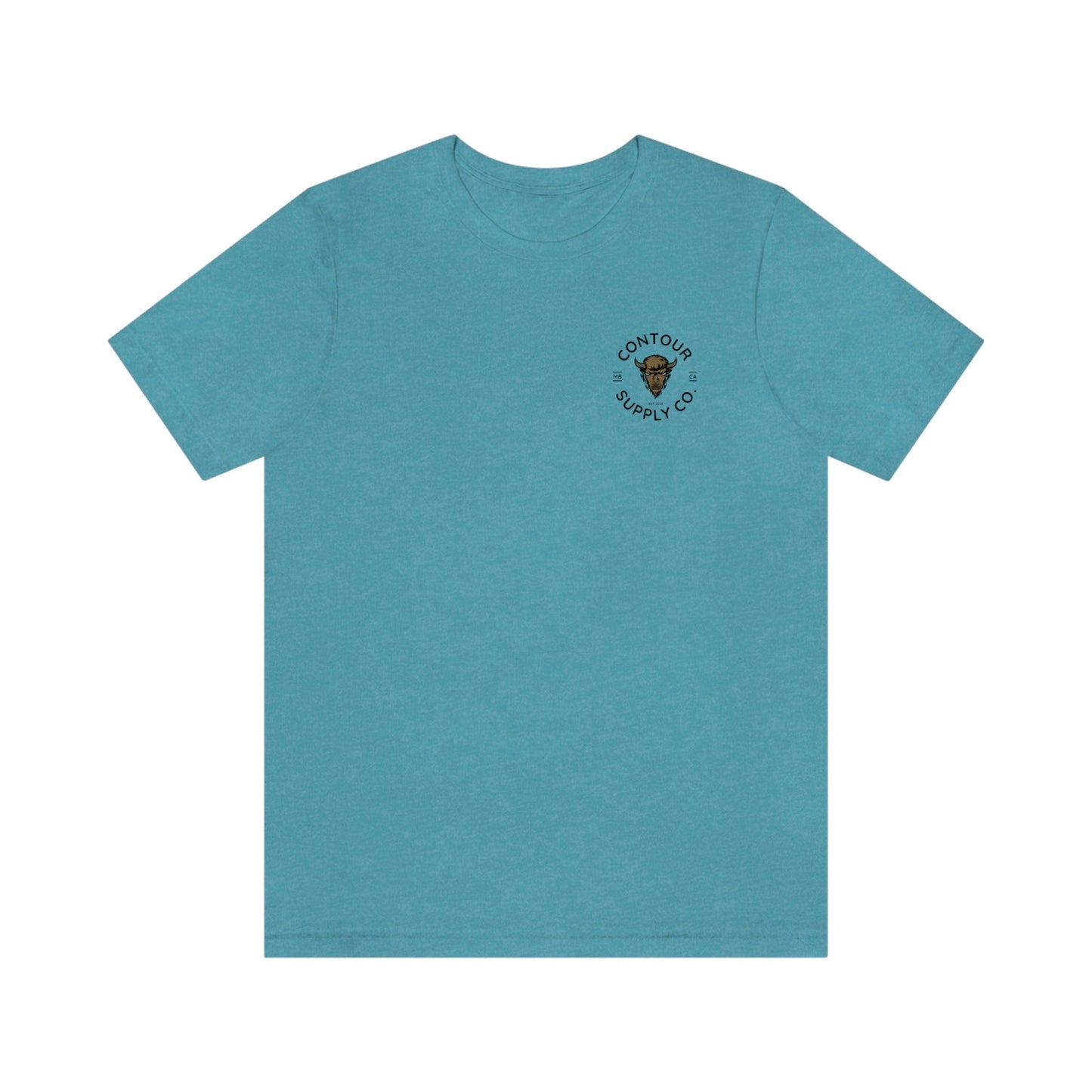 T-Shirt Heather Aqua / S Prairie Giants - Premium Jersey Tee - Left Chest