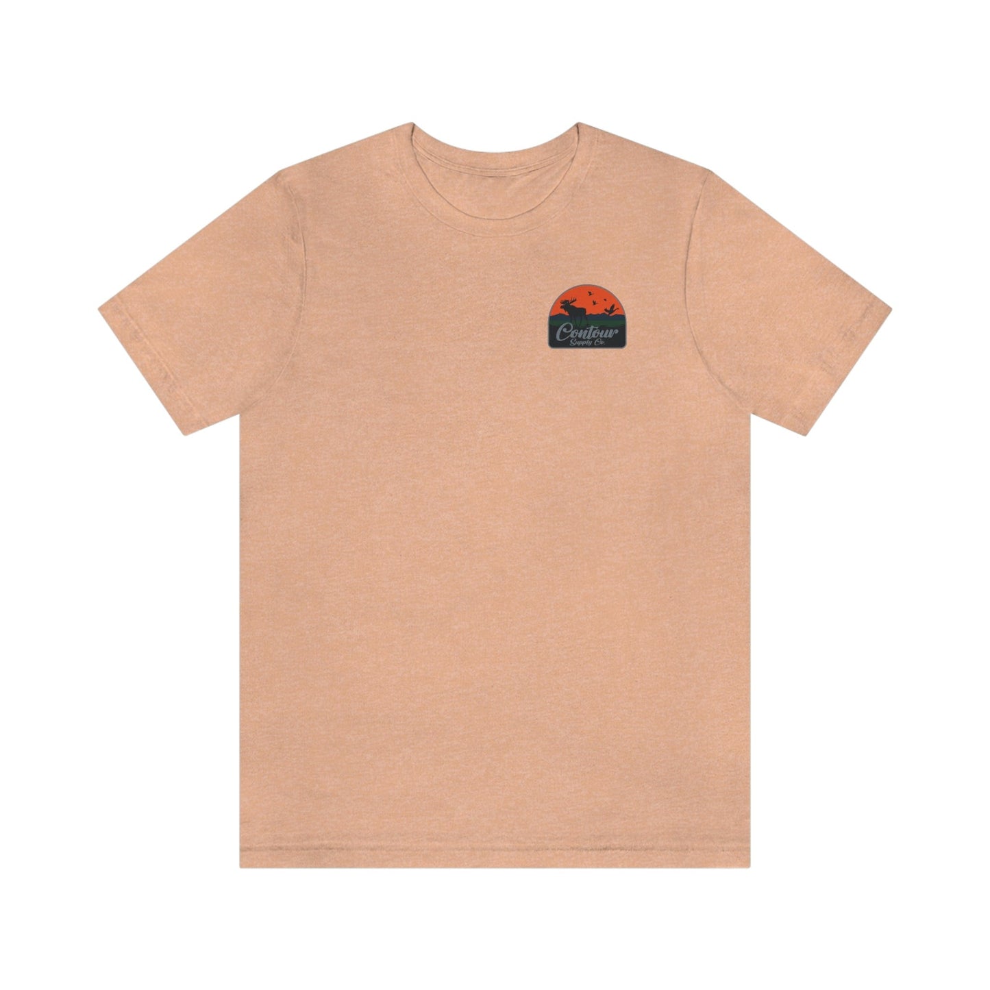 T-Shirt Heather Peach / S Back Country - Premium Jersey Tee - Left Chest