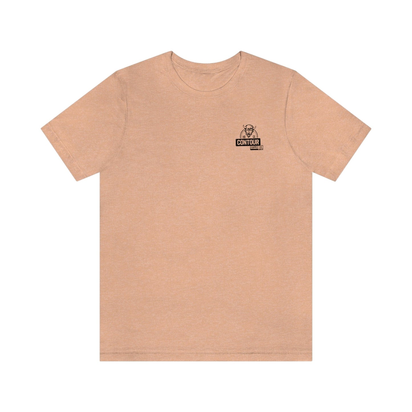 T-Shirt Heather Peach / S No Bull - Premium Jersey Tee - Left Chest