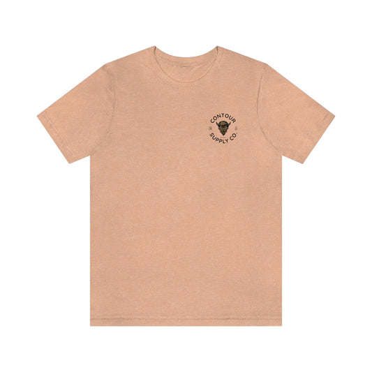 T-Shirt Heather Peach / S Prairie Giants - Premium Jersey Tee - Left Chest