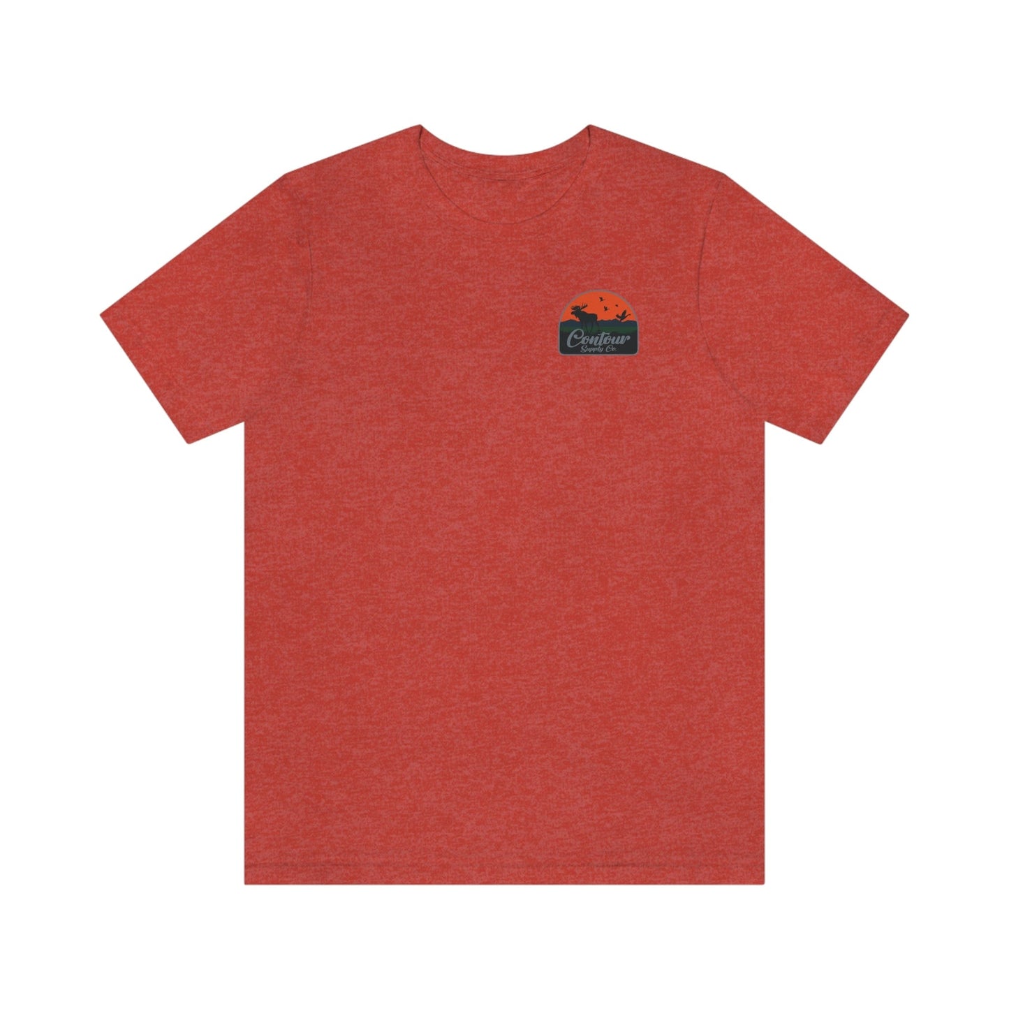 T-Shirt Heather Red / S Back Country - Premium Jersey Tee - Left Chest