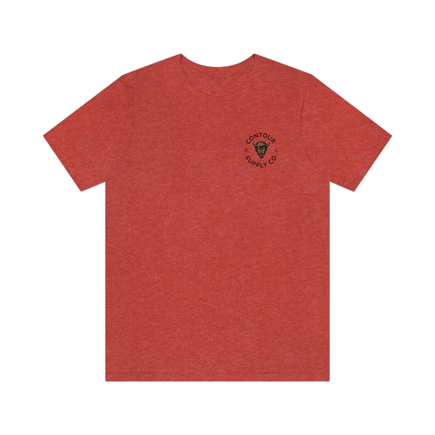 T-Shirt Heather Red / S Prairie Giants - Premium Jersey Tee - Left Chest