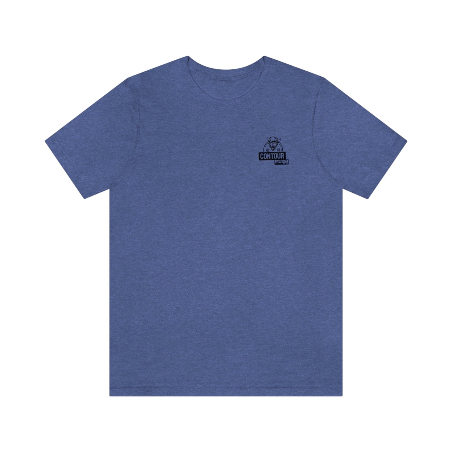 T-Shirt Heather True Royal / S No Bull - Premium Jersey Tee - Left Chest