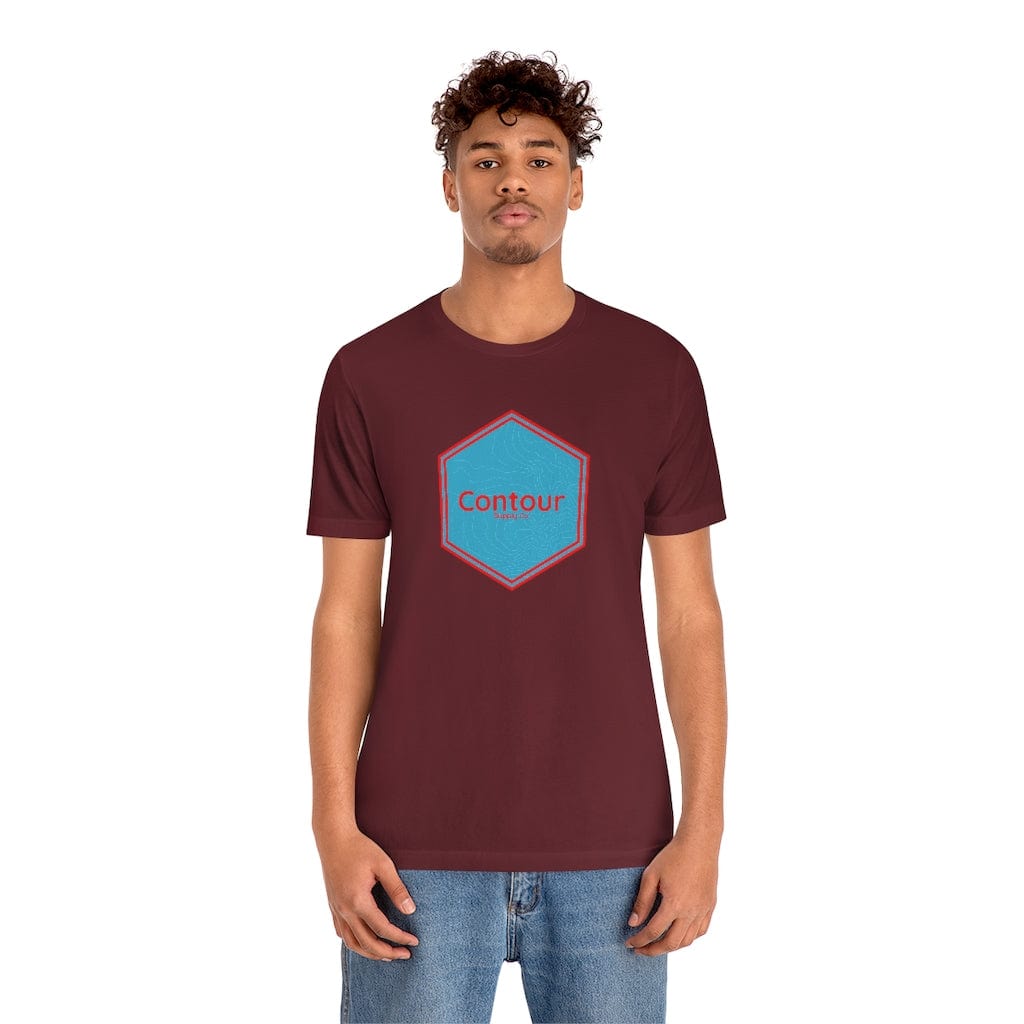 T-Shirt Maroon / S The Elevation Crest Tee - Blue & Red Logo