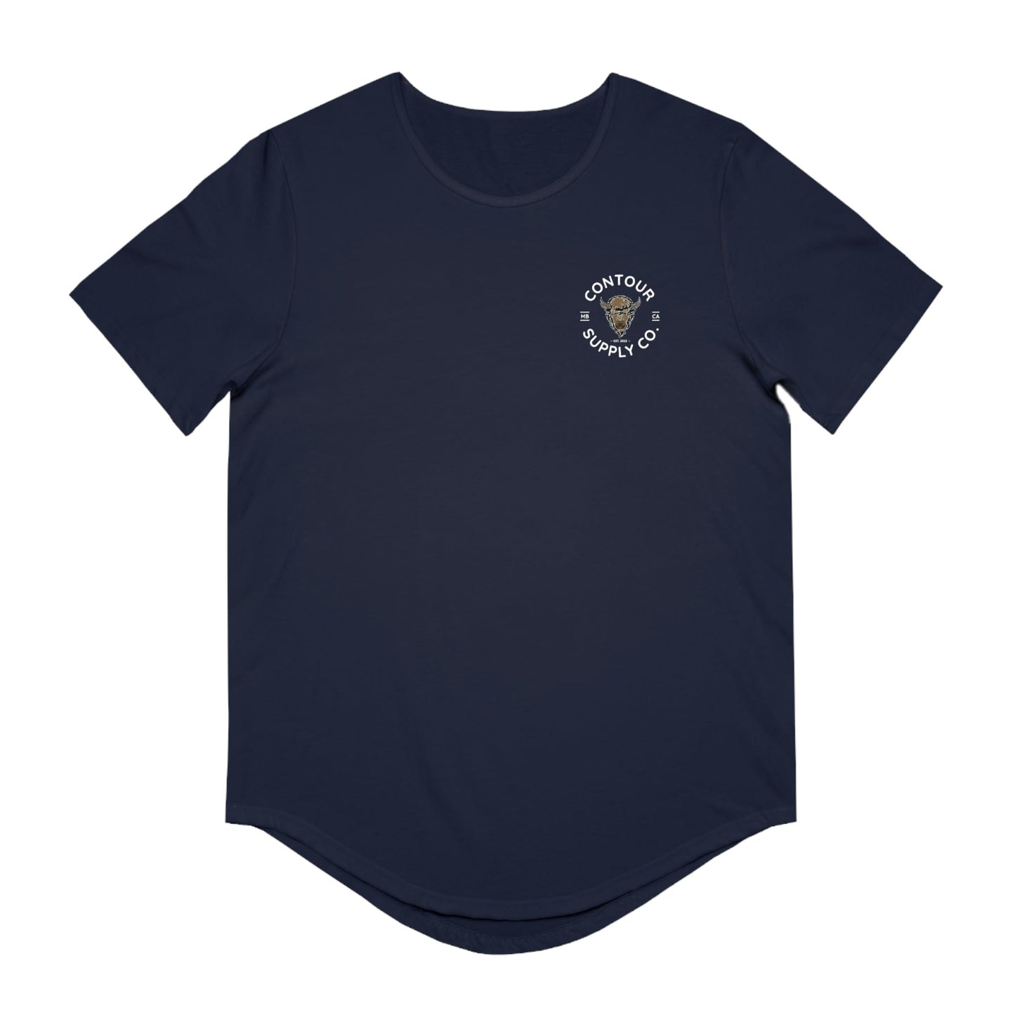 T-Shirt Navy / S Prairie Giants - Men's Jersey Curved Hem Tee