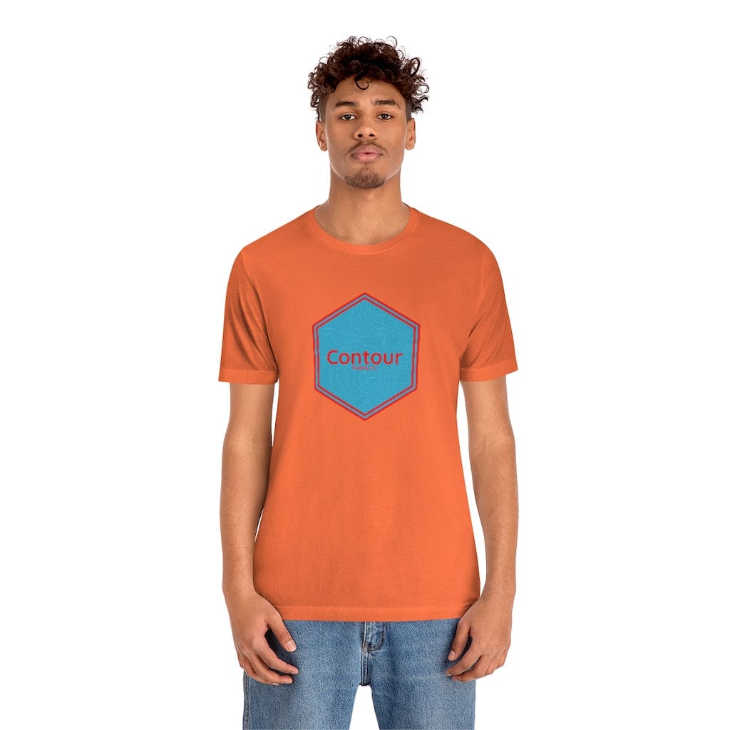 T-Shirt Orange / S The Elevation Crest Tee - Blue & Red Logo