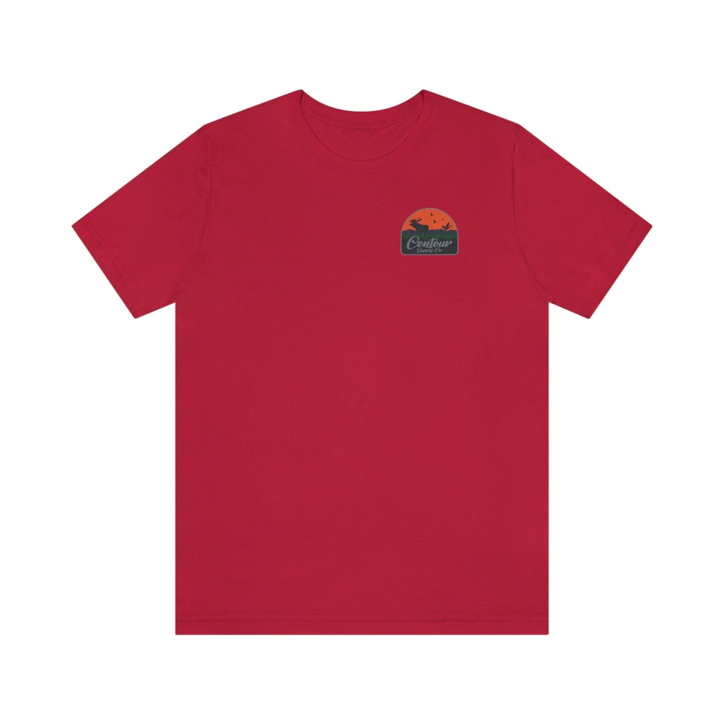 T-Shirt Red / S Back Country - Premium Jersey Tee - Left Chest