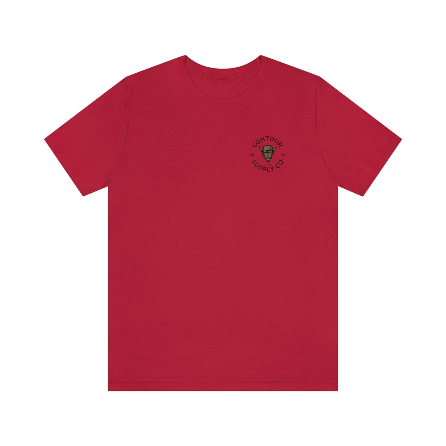 T-Shirt Red / S Prairie Giants - Premium Jersey Tee - Left Chest