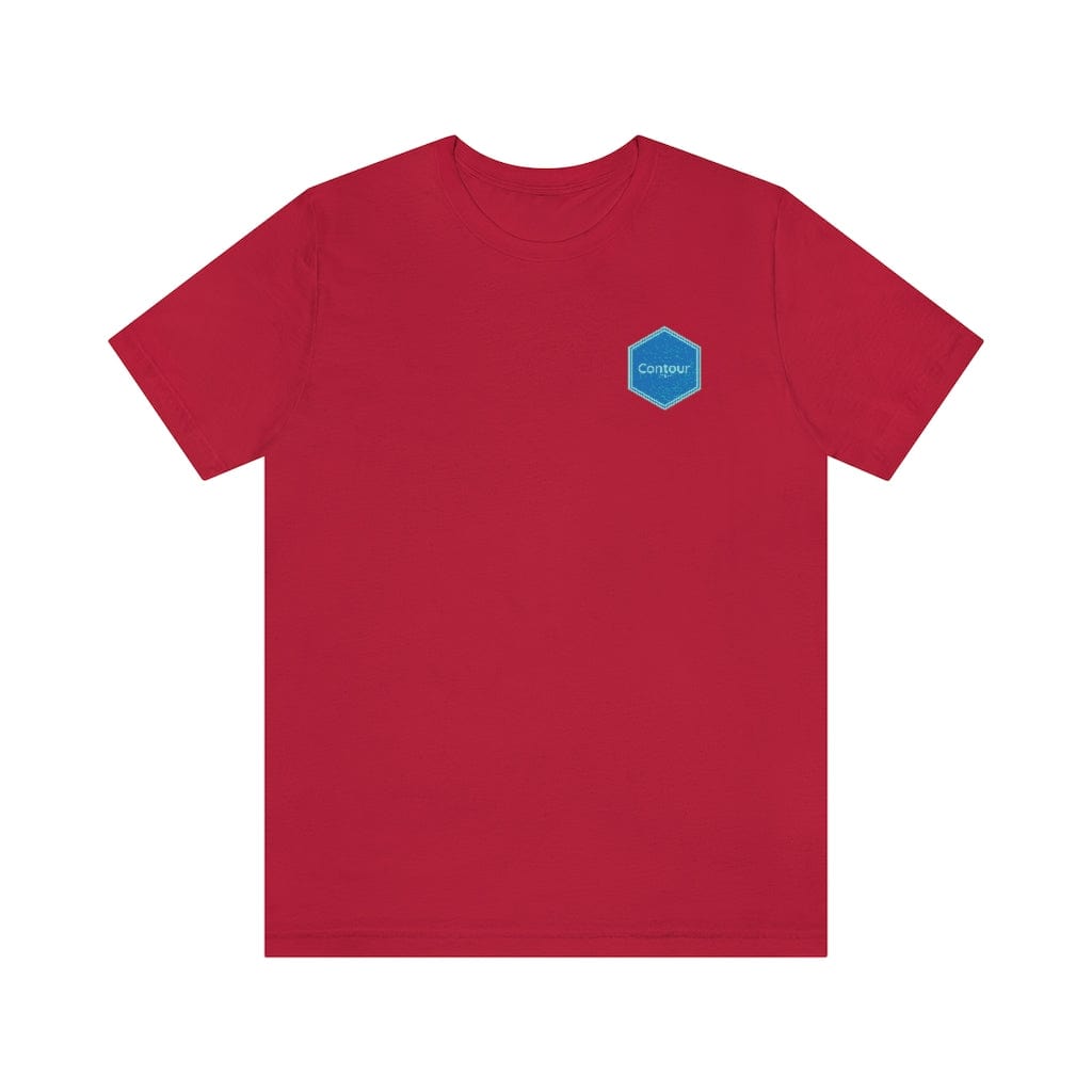 T-Shirt Red / S The Elevation Patch Tee - Blue & Light Blue Logo