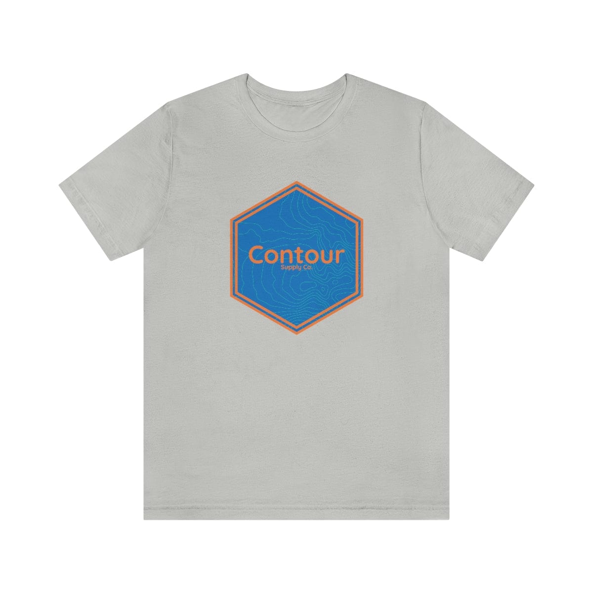 T-Shirt Silver / S The Elevation Crest Tee - Blue & Orange Logo