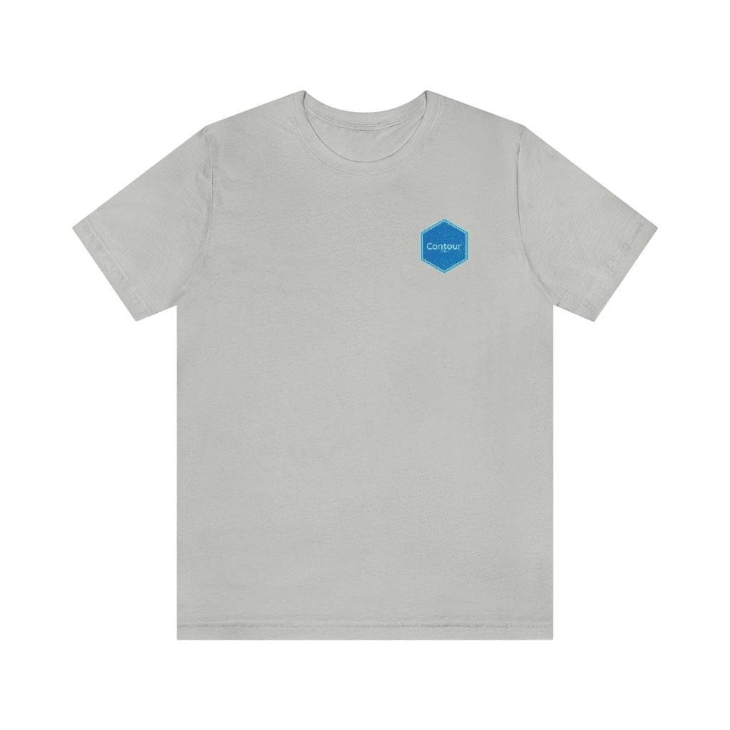 T-Shirt Silver / S The Elevation Patch Tee - Blue & Light Blue Logo