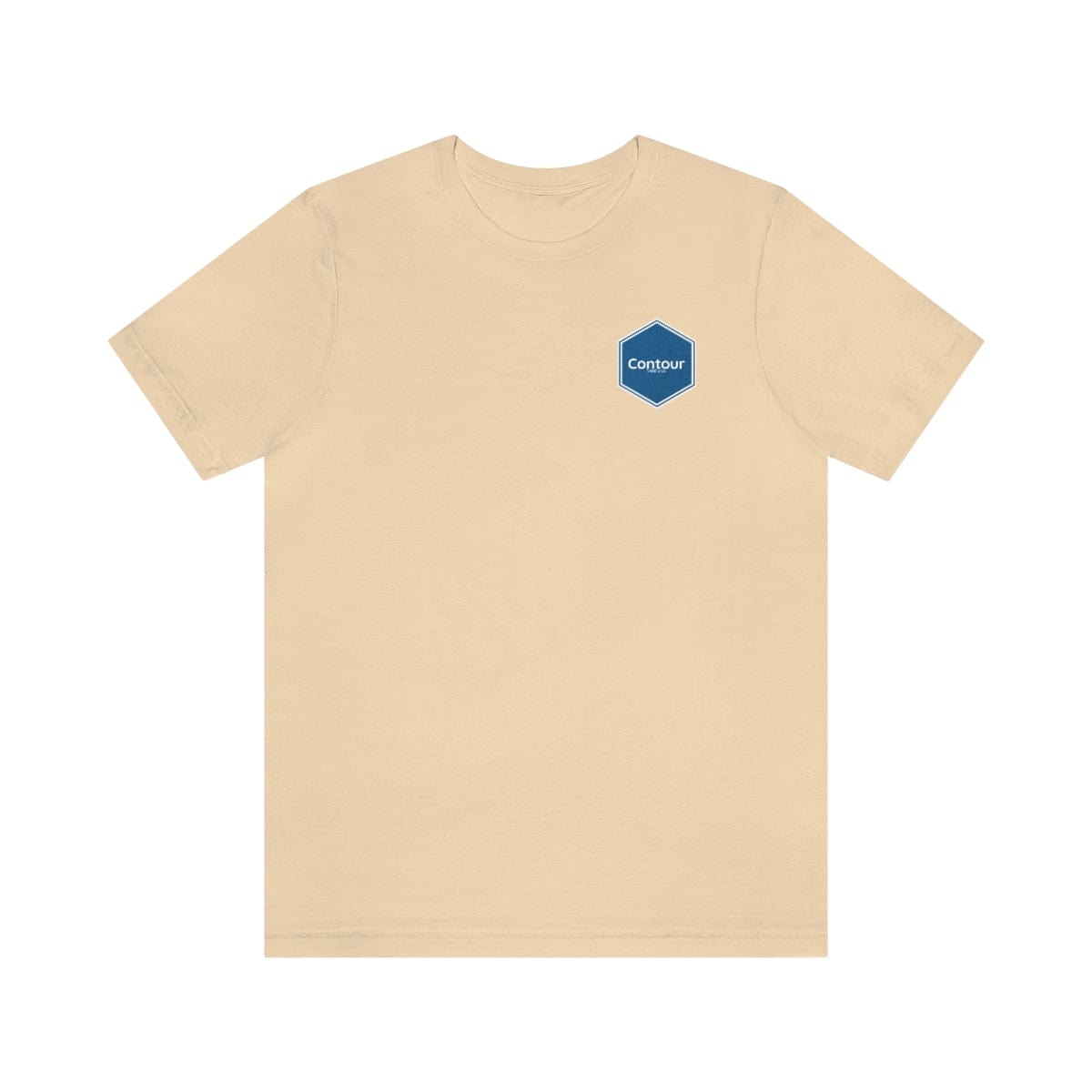 T-Shirt Soft Cream / S The Elevation Patch Tee - Blue & White Logo