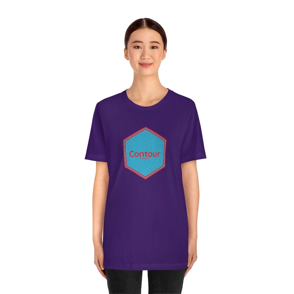 T-Shirt Team Purple / S The Elevation Crest Tee - Blue & Red Logo