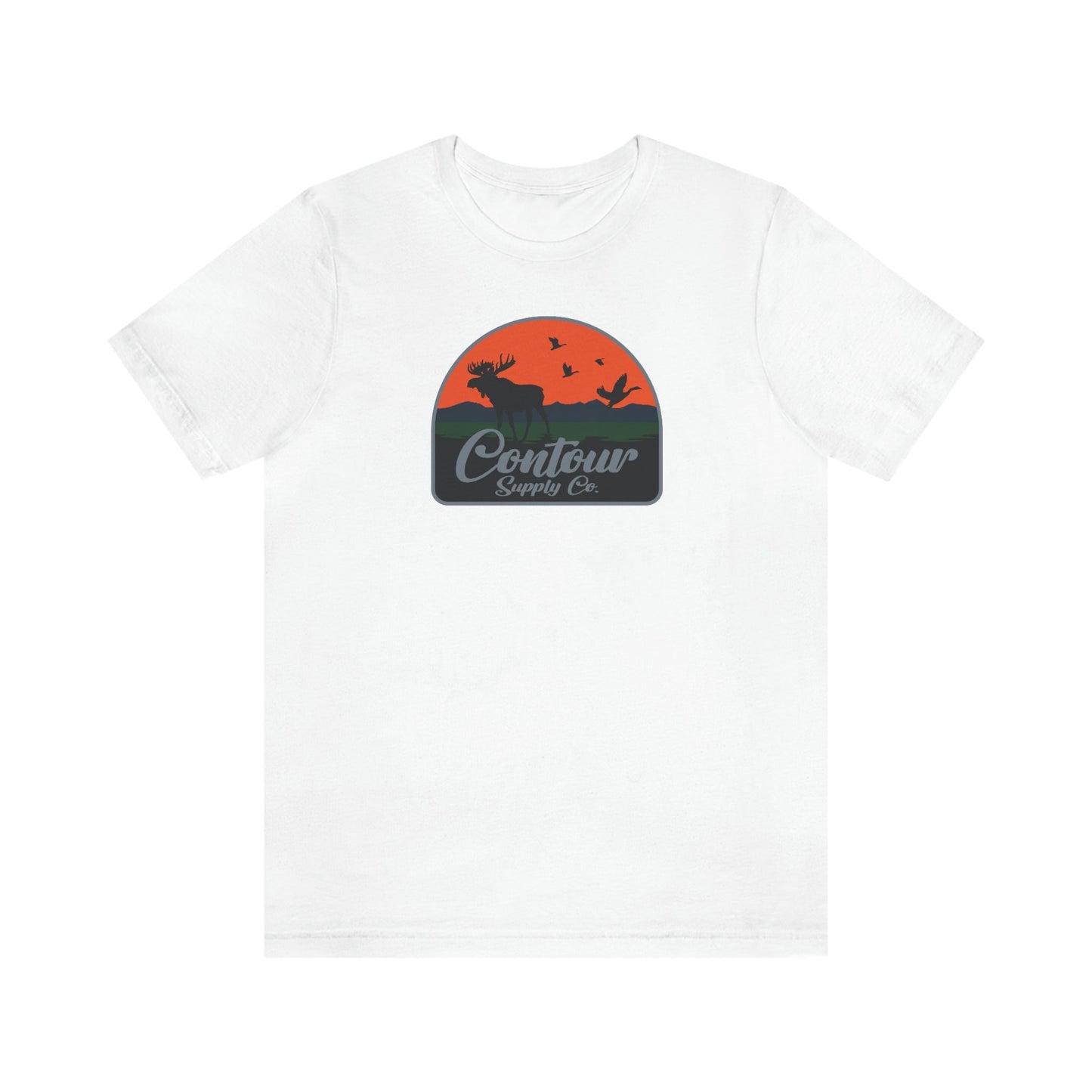 T-Shirt White / S Back Country - Premium Jersey Tee - Crest