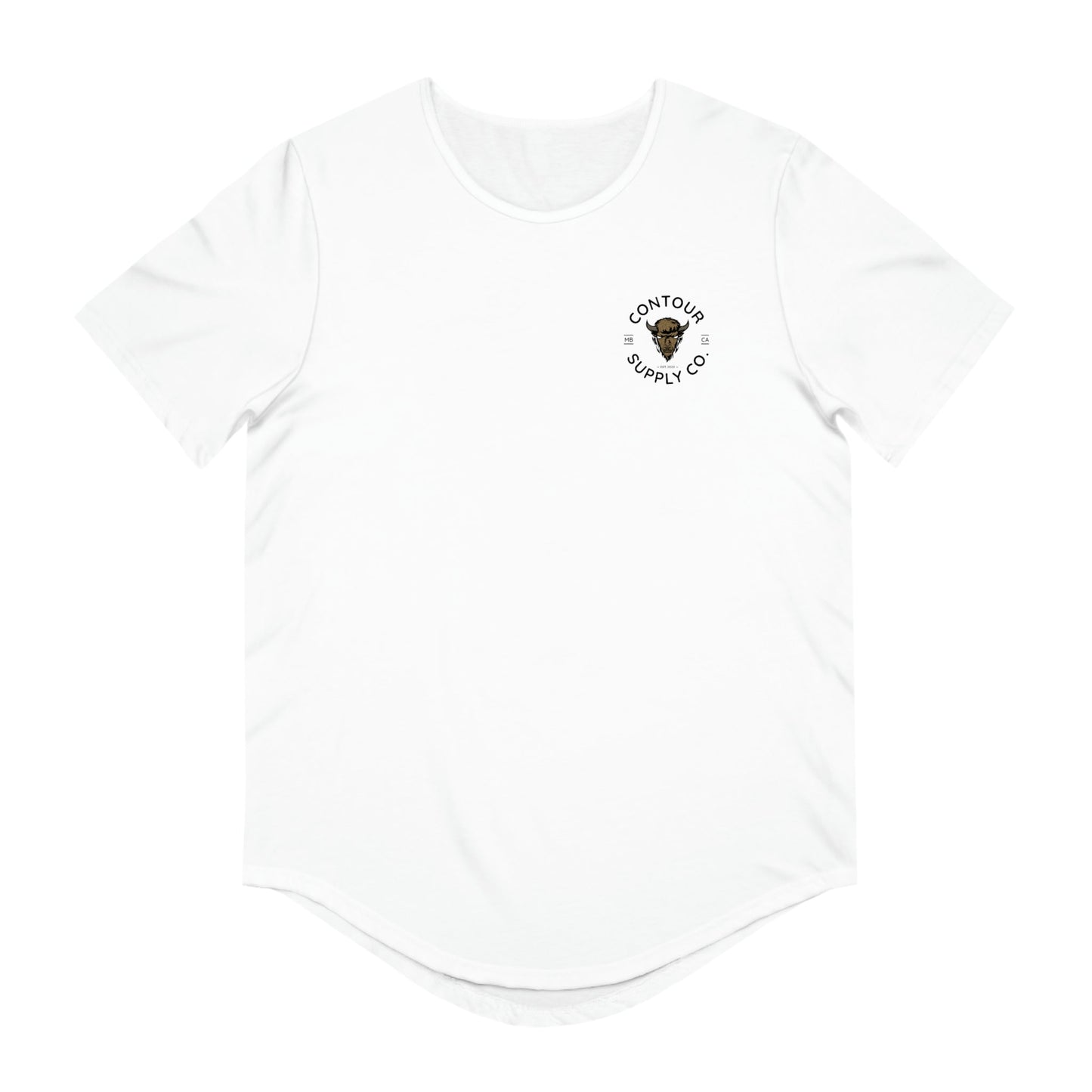 T-Shirt White / S Prairie Giants - Men's Jersey Curved Hem Tee