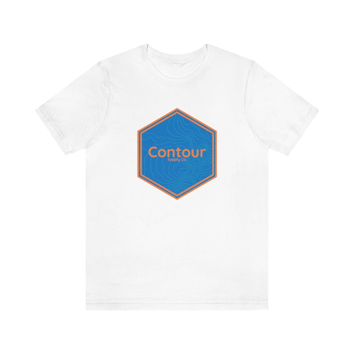 T-Shirt White / S The Elevation Crest Tee - Blue & Orange Logo