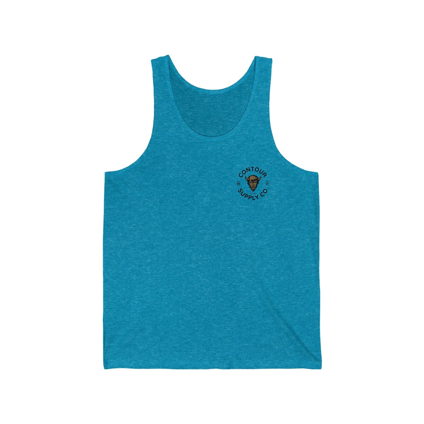 Tank Top S / Aqua TriBlend Prairie Giants Jersey Tank - Left Chest