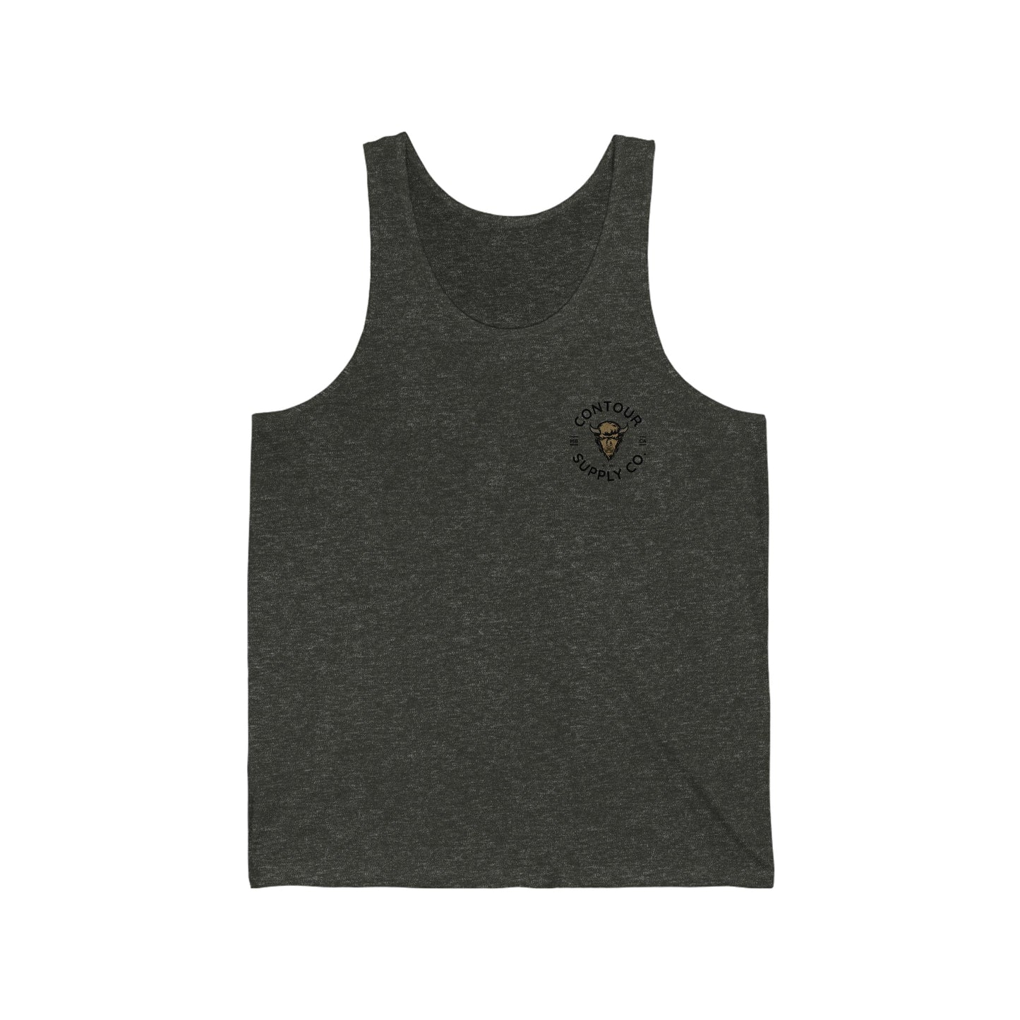 Tank Top S / Charcoal Black TriBlend Prairie Giants Jersey Tank - Left Chest