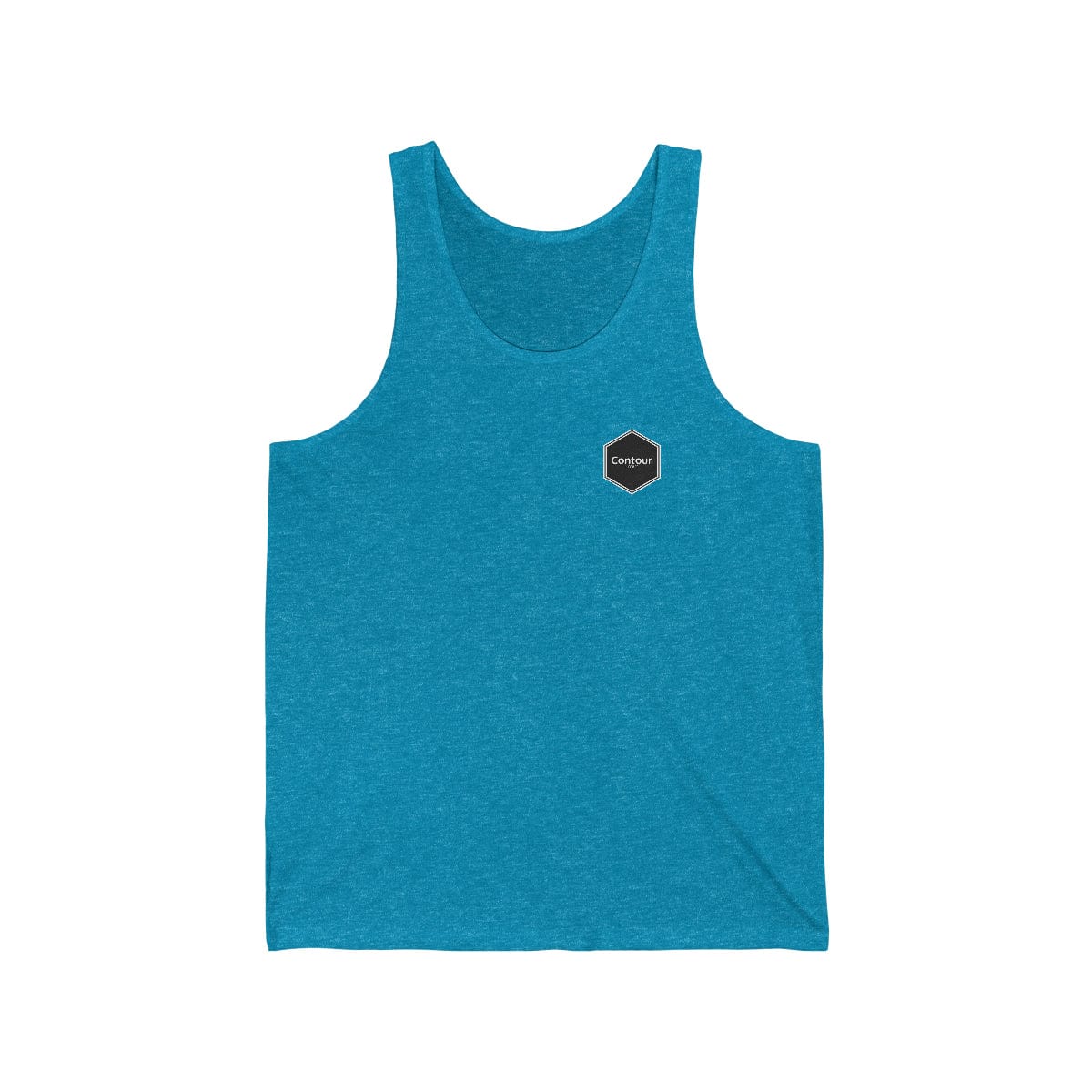 Tank Top XS / Aqua TriBlend The Elevation - Unisex Jersey Tank - Black & White