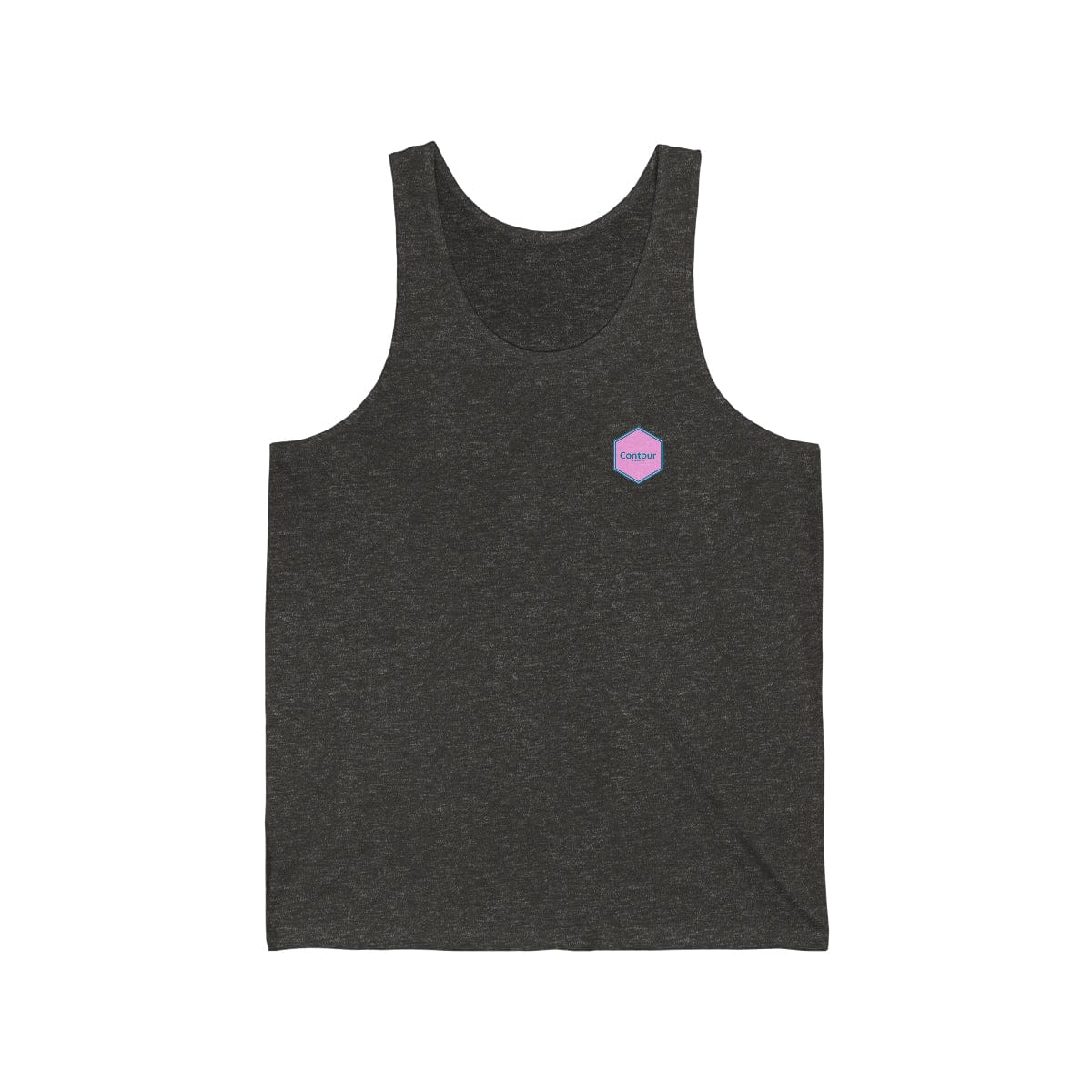 Tank Top XS / Charcoal Black TriBlend The Elevation - Unisex Jersey Tank - Pink & Turquoise