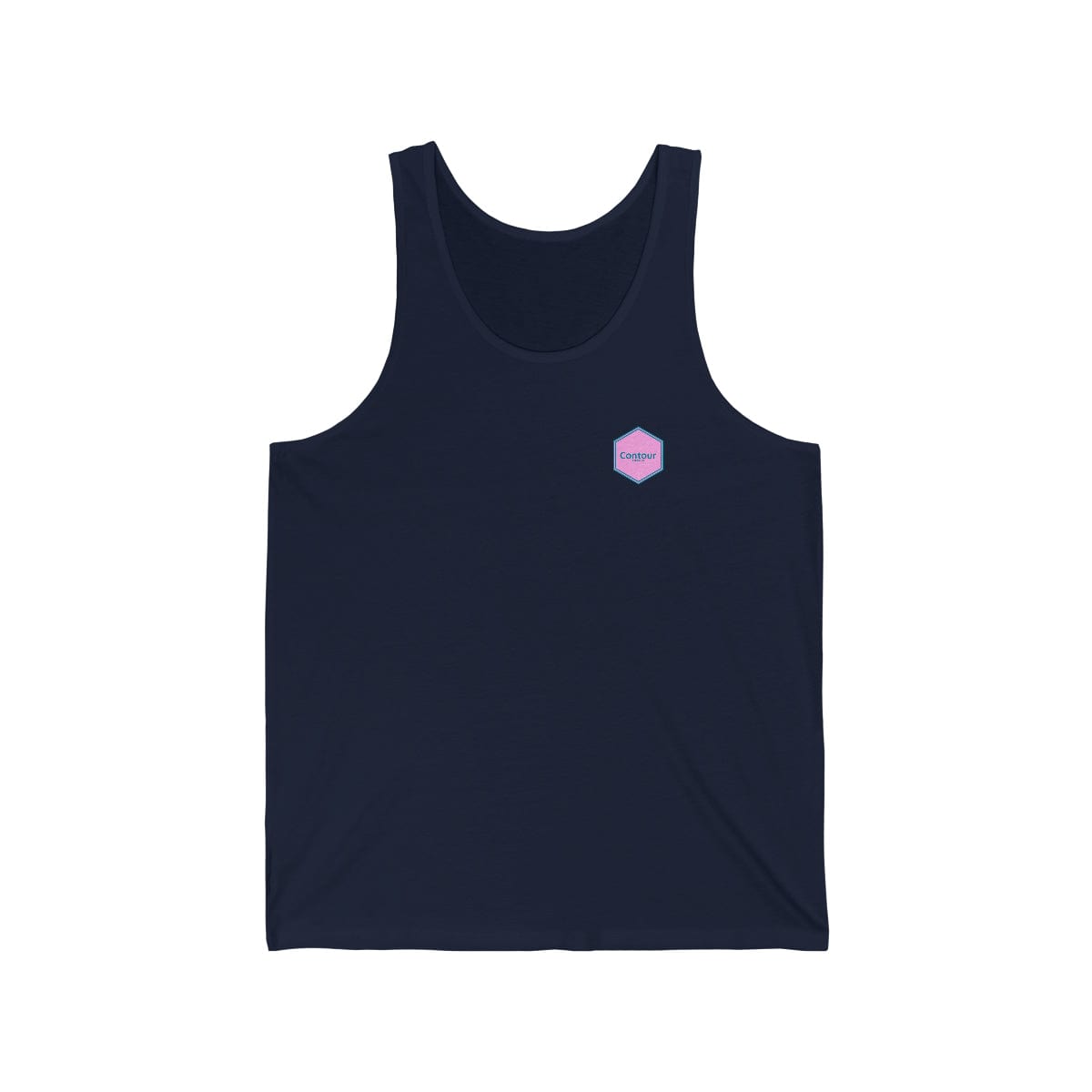 Tank Top XS / Navy The Elevation - Unisex Jersey Tank - Pink & Turquoise